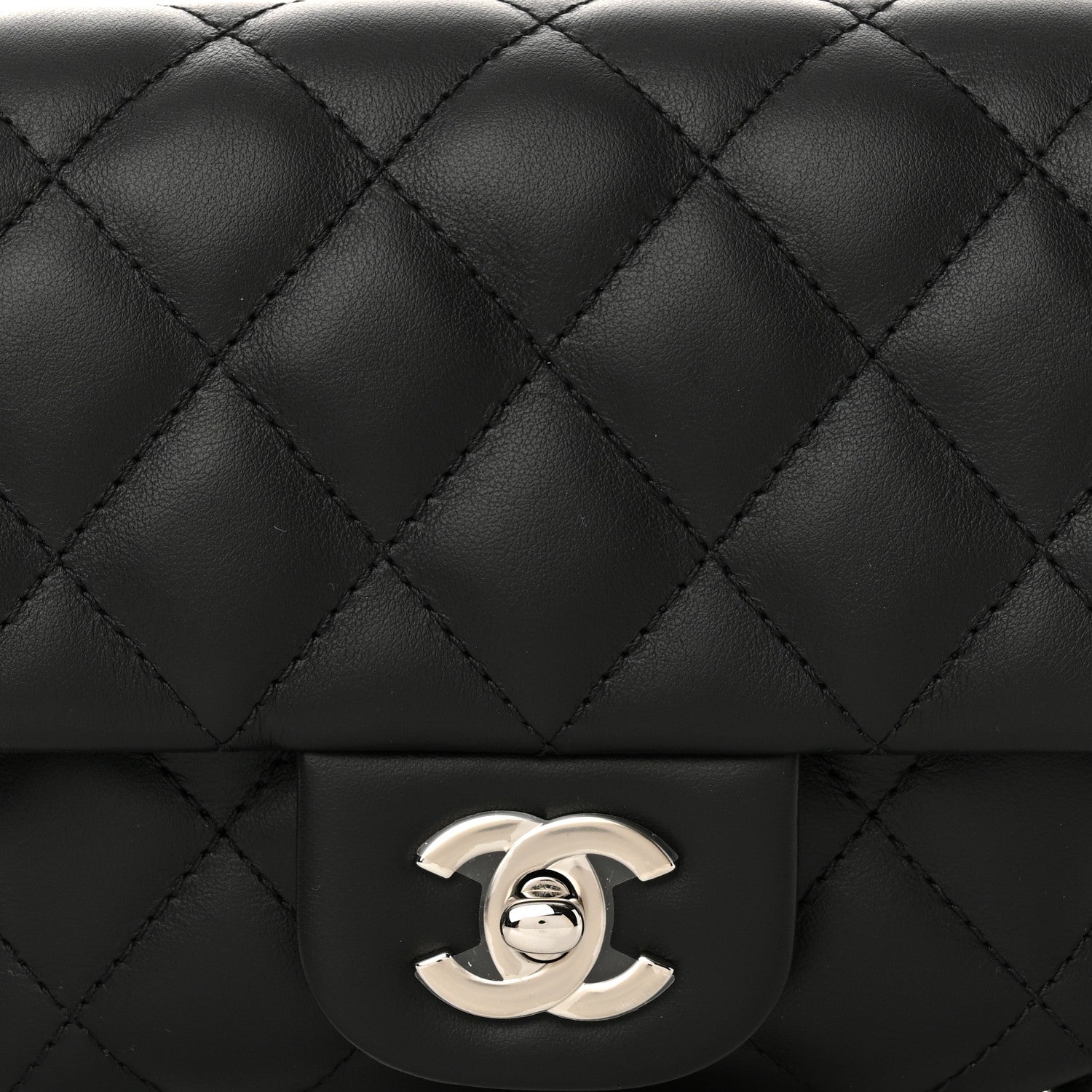 Chanel Calfskin Quilted CC Uniform Flap Belt Bag Black 9 of 11