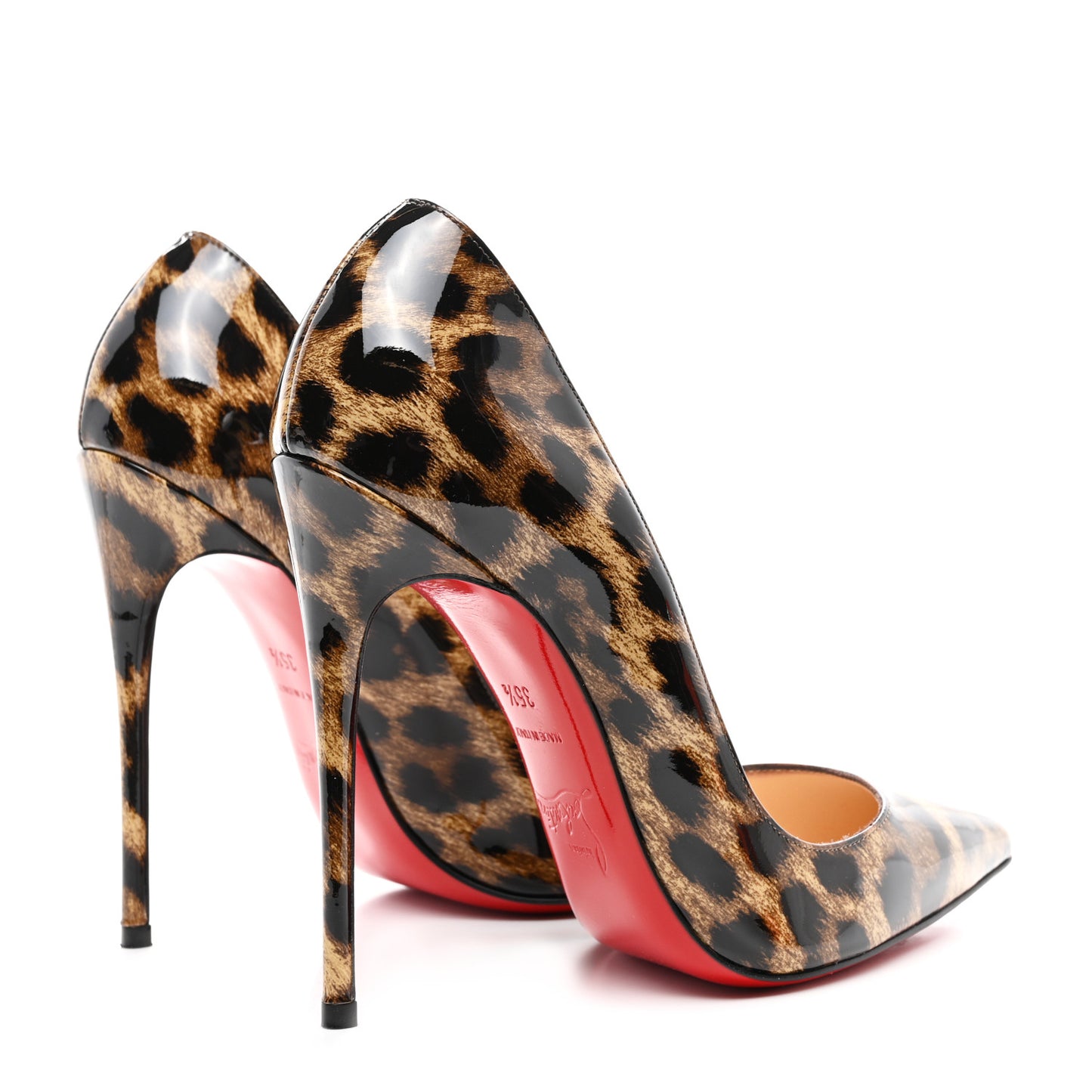 Patent Leopardino So Kate 120 Pumps 35.5 Brown