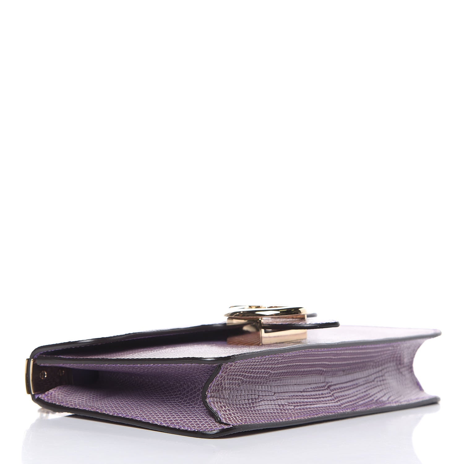 Gucci Lizard 1973 Chain Shoulder Bag Purple 4 of 13