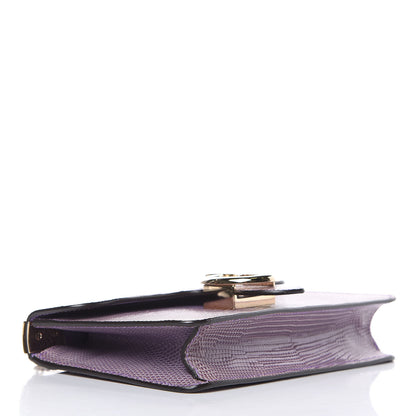 Gucci Lizard 1973 Chain Shoulder Bag Purple 4 of 13