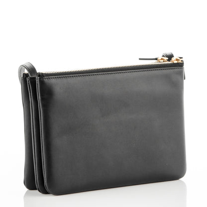 Celine Lambskin Small Trio Crossbody Bag Black 3 of 6