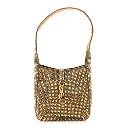 Saint Laurent Satin Crystal Baby Le 5 A 7 Supple Hobo Astres 1 of 9