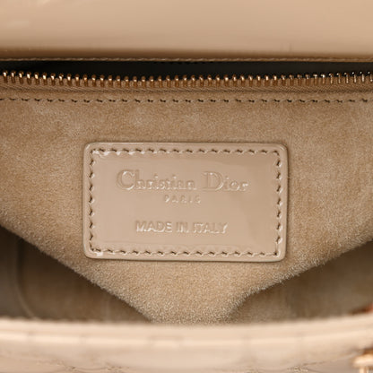 Christian Dior Patent Cannage Small Lady Dior Beige 6 of 10