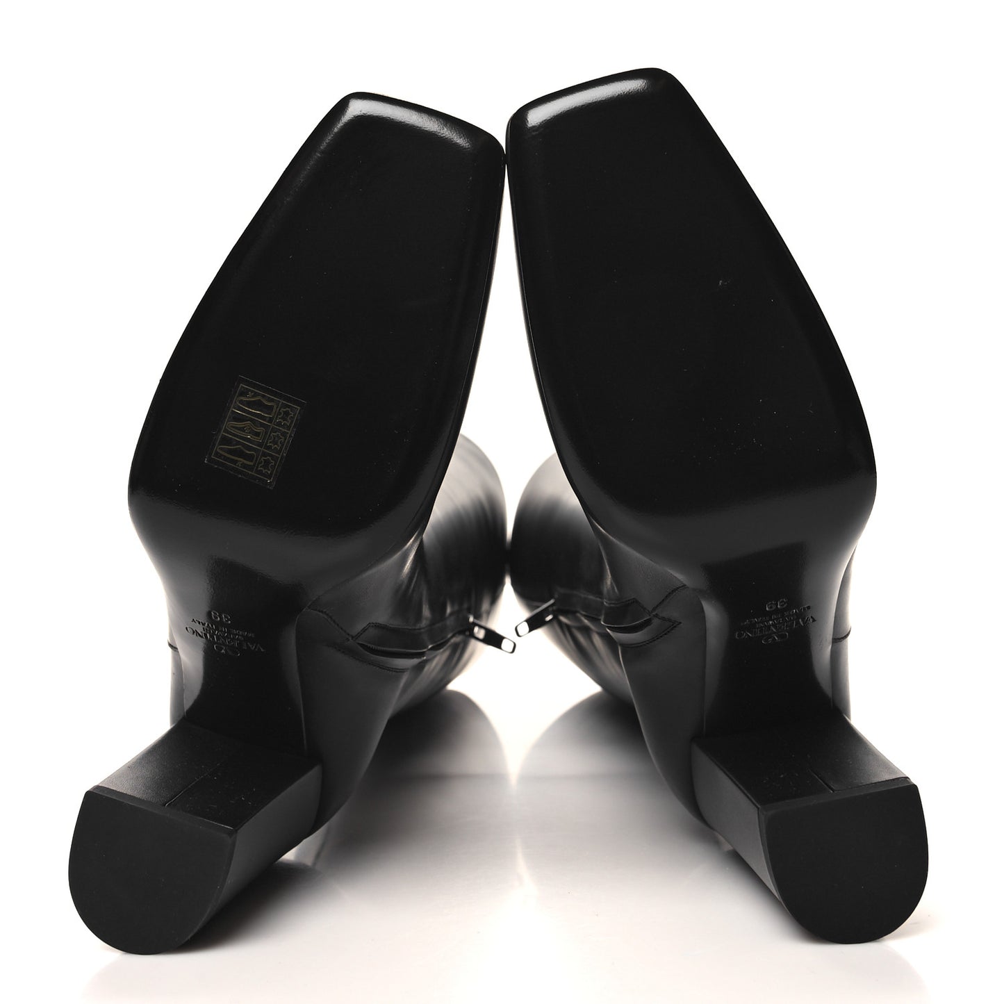Calfskin Vlogo The Bold Edition Knee High 85mm Boots 39 Black