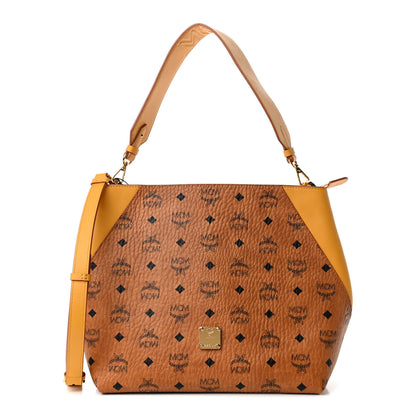 MCM Visetos Medium Klara Hobo Cognac Yellow 1 of 4