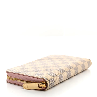Louis Vuitton Damier Azur Zippy Wallet Rose Ballerine 4 of 7