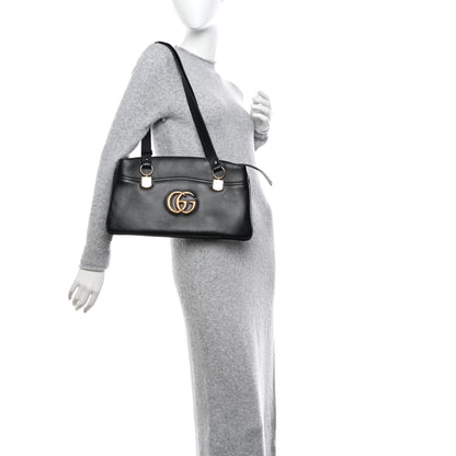 Gucci Vitello Palmellato Lux Large Arli Top Handle Bag Black 2 of 10