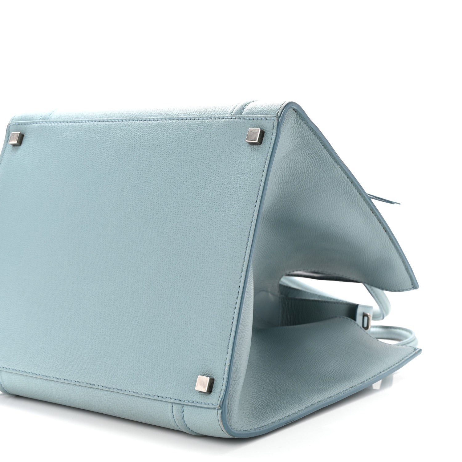 Celine Grained Calfskin Medium Phantom Luggage Sky Blue 11 of 15