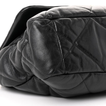 Chanel Goatskin Quilted Large Chanel 19 Flap Black 9 of 10