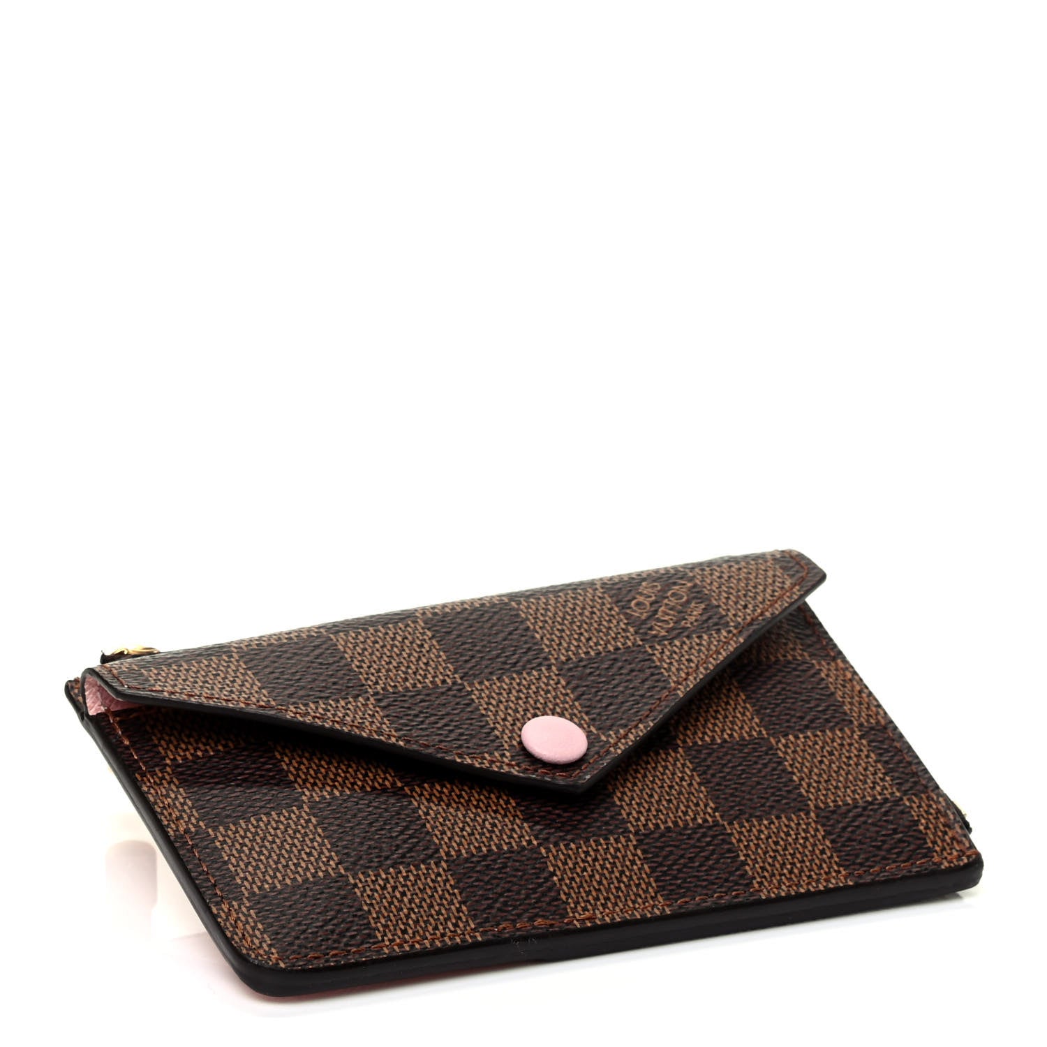 Louis Vuitton Damier Ebene Recto Verso Card Holder Rose Ballerine 4 of 7