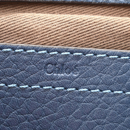 Chloe Calfskin Mini Marcie Round Crossbody Bag Blue 6 of 10
