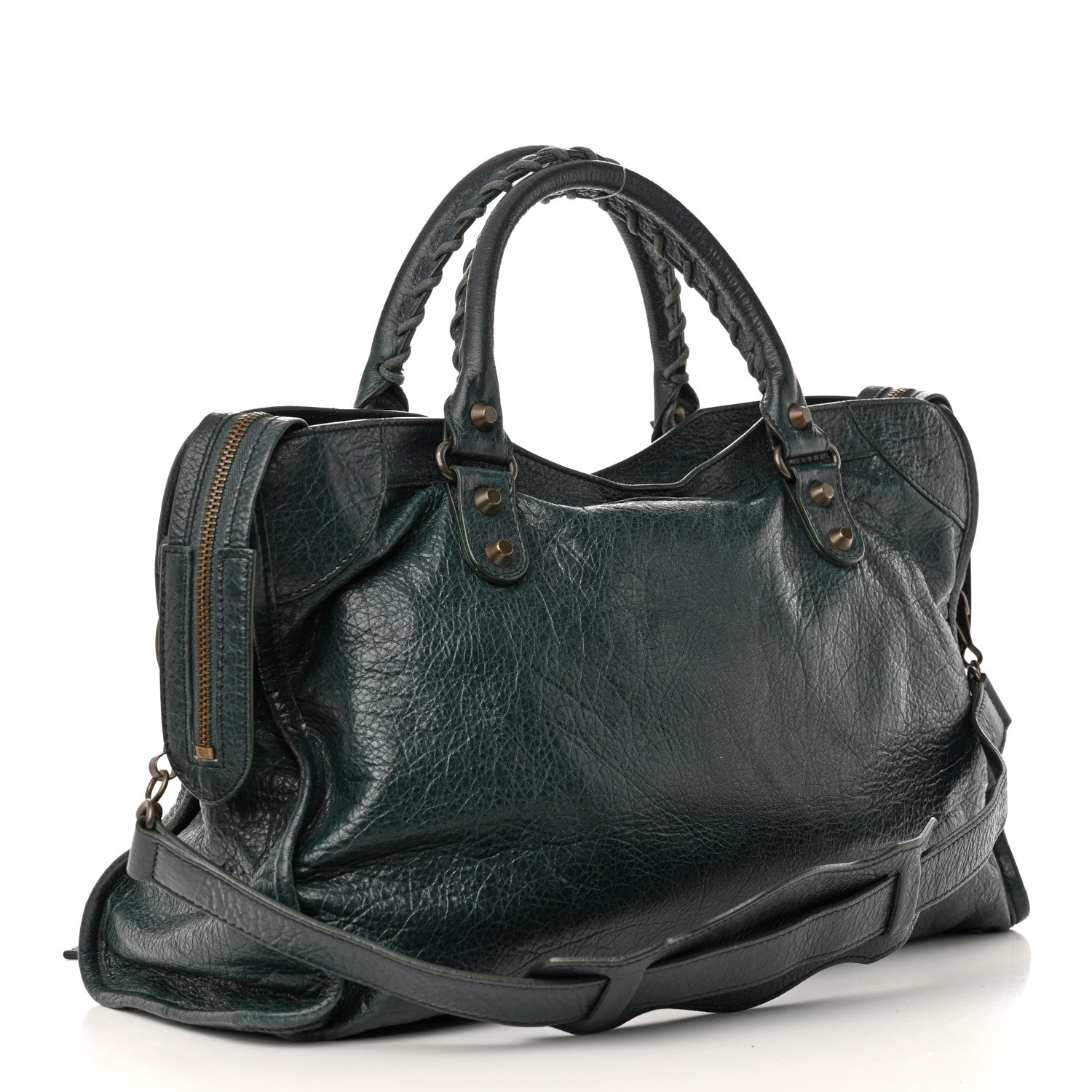 Balenciaga Agneau Classic Hardware City Vert Pinede 4 of 16