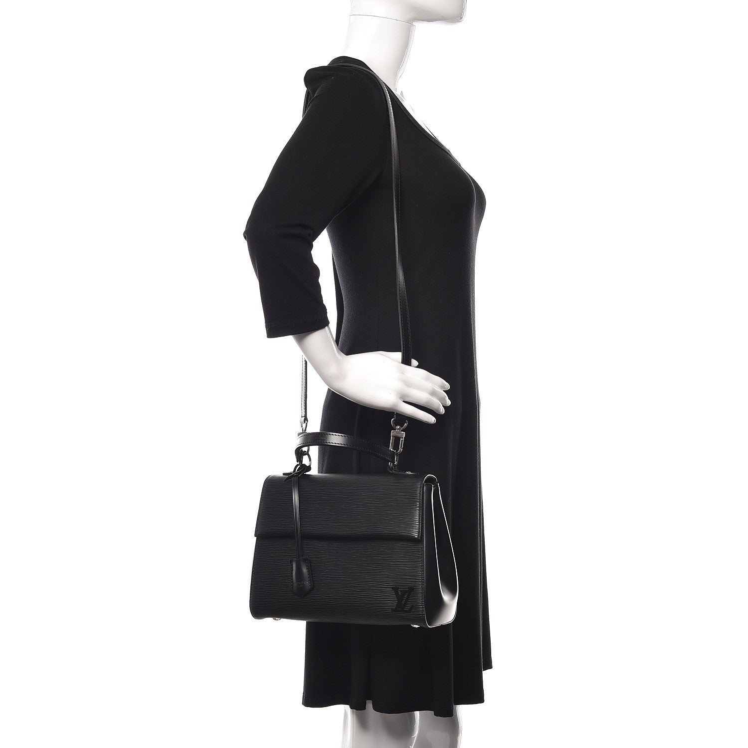 Louis Vuitton Epi Cluny BB Black 3 of 11