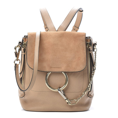 Chloe Suede Calfskin Small Faye Backpack Blushy Pink 1 of 11