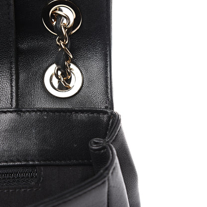 Chanel Sheepskin Chevron Quilted Vintage Mademoiselle Flap Black 15 of 15