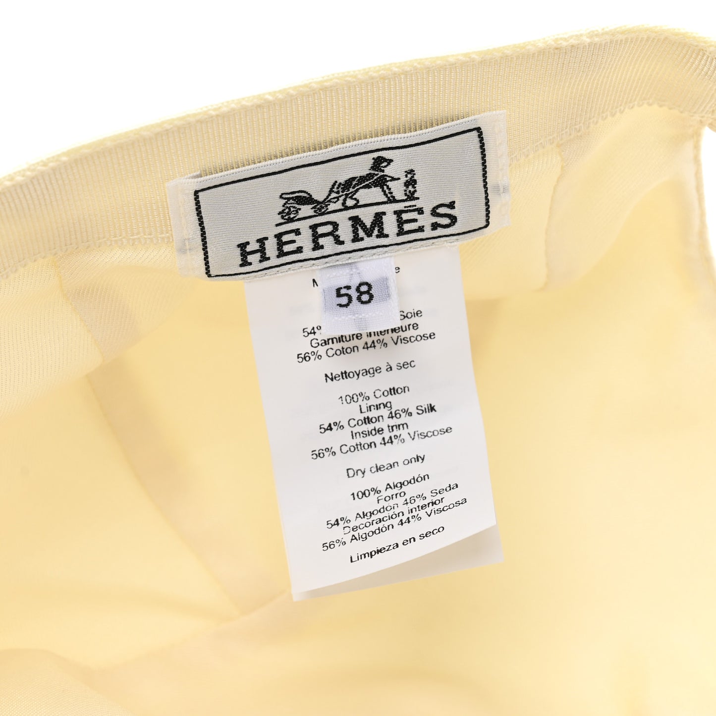 Cotton Davis Pois Medor Cap 58 Ecru