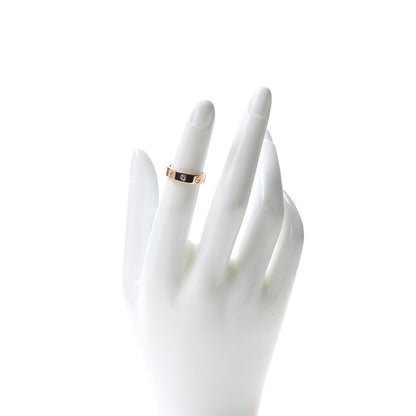 Cartier 18K Pink Gold Diamond 4mm LOVE Wedding Band Ring 47 4 2 of 4