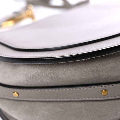 Chloe Calfskin Suede Medium Nile Bracelet Bag Motty Grey 10 of 19