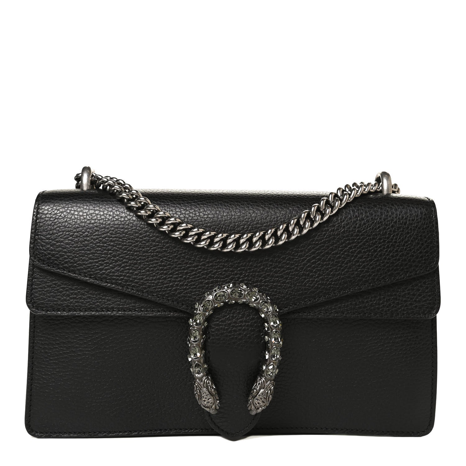 Gucci Pebbled Calfskin Small Dionysus Shoulder Bag Black 1 of 12