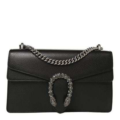 Gucci Pebbled Calfskin Small Dionysus Shoulder Bag Black 1 of 12