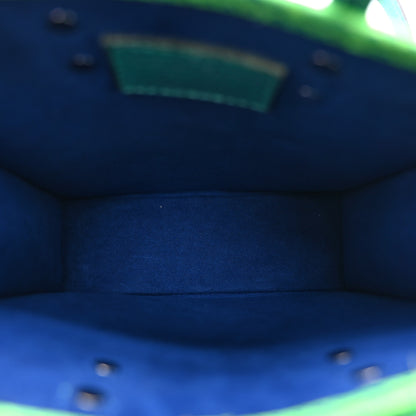 Louis Vuitton Taurillon Illusion Sac Plat XS Bleu Vert 5 of 9