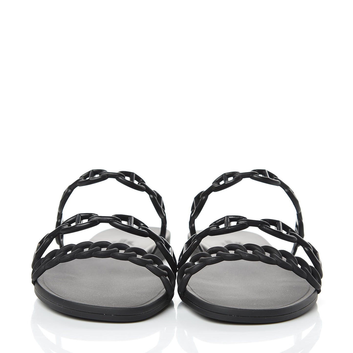 Rubber Chaine d'Ancre Rivage Sandals 37 Black