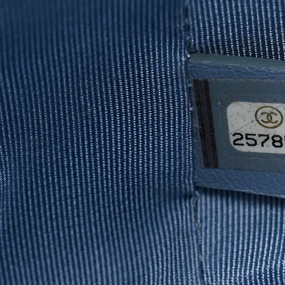 Chanel Patent Goatskin Quilted Medium Gabrielle Hobo Blue 7 of 11