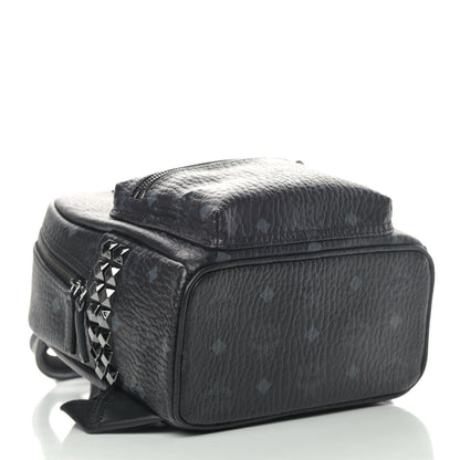 MCM Visetos Side Stud Mini Stark Backpack Black 3 of 4