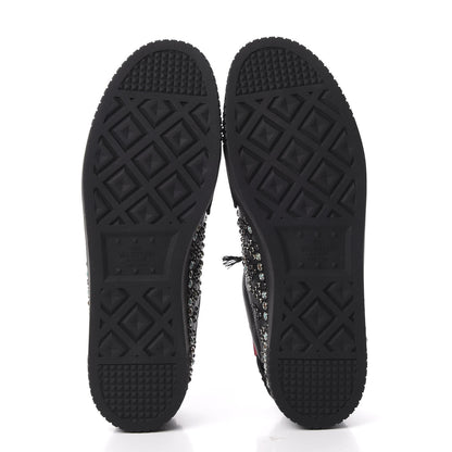 Valentino Garavani Calfskin Mens Stud Sneakers 44 Black 6 of 10