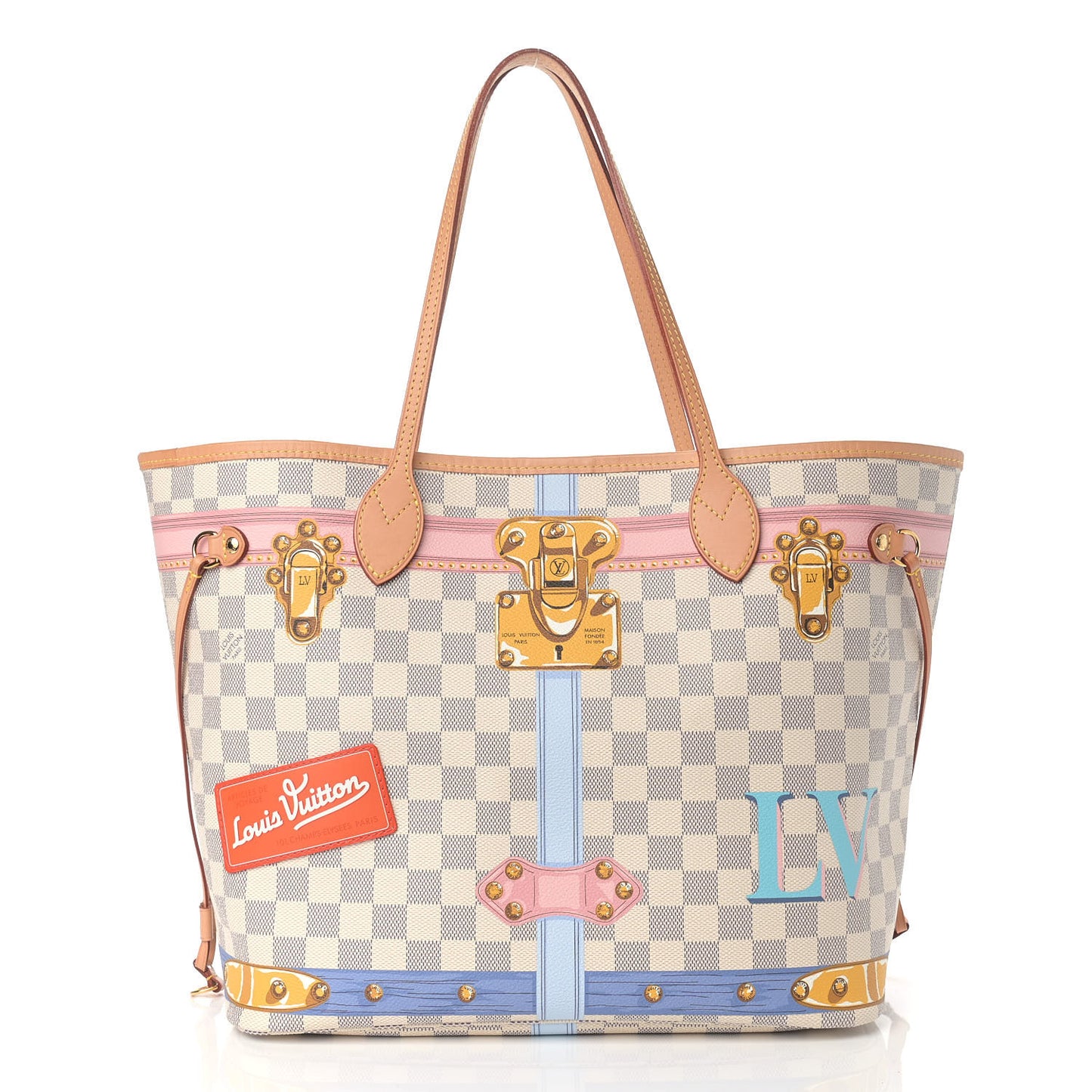 Damier Azur Summer Trunks Neo Neverfull MM