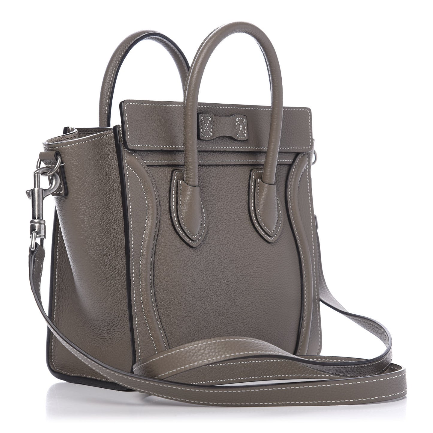 Drummed Calfskin Nano Luggage Souris