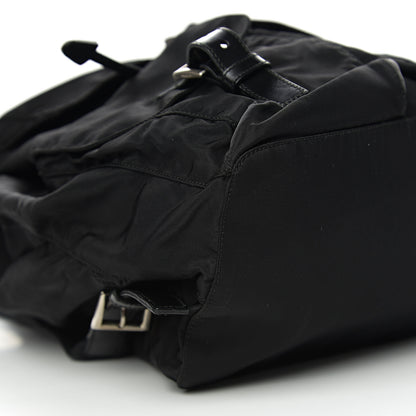 Prada Nylon Vela Medium Backpack Black 7 of 9