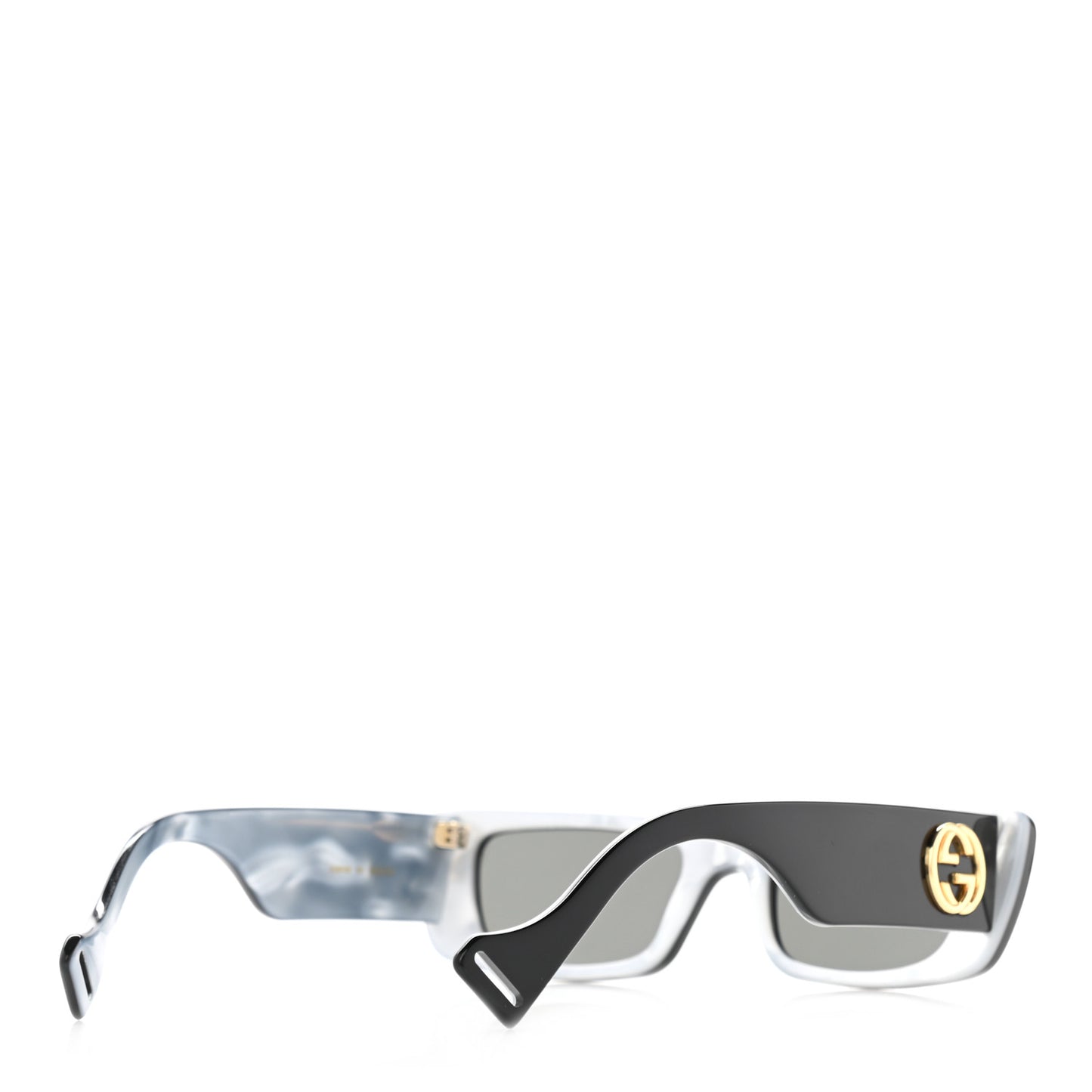 Acetate Rectangular Sunglasses GG0516S Black