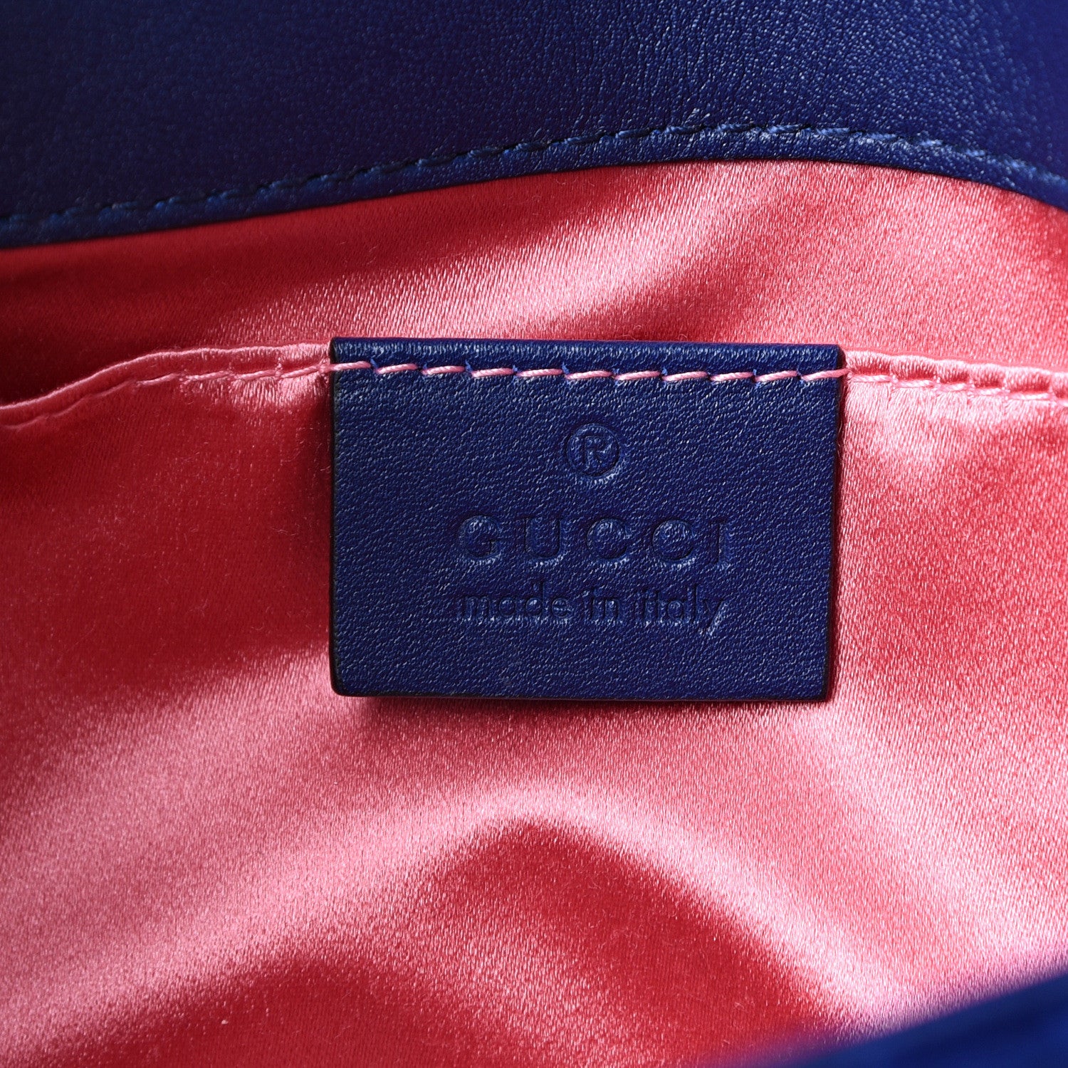 Gucci Velvet Matelasse Mini GG Marmont Shoulder Bag Cobalt Blue 5 of 9