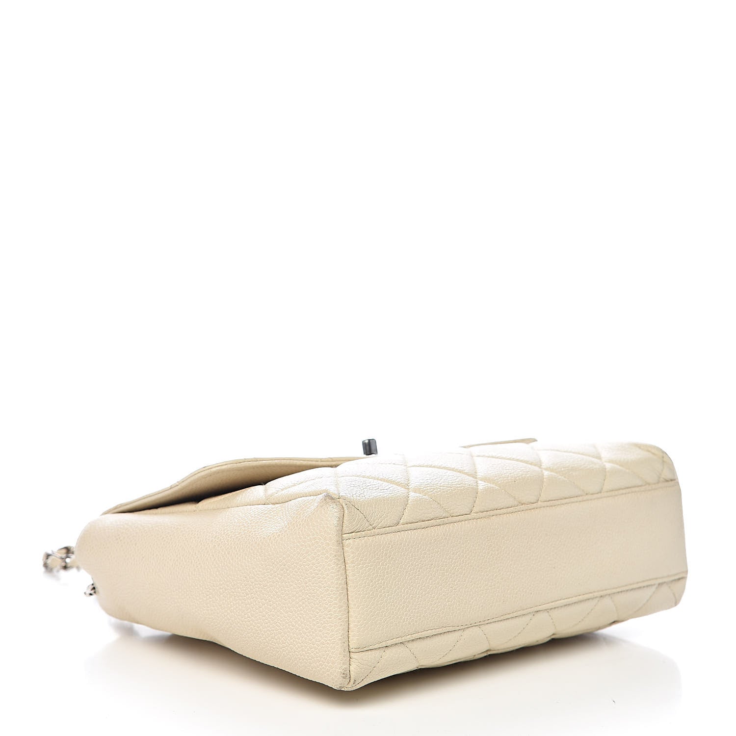 Chanel Caviar Quilted Small Single Flap Light Beige 4 of 21