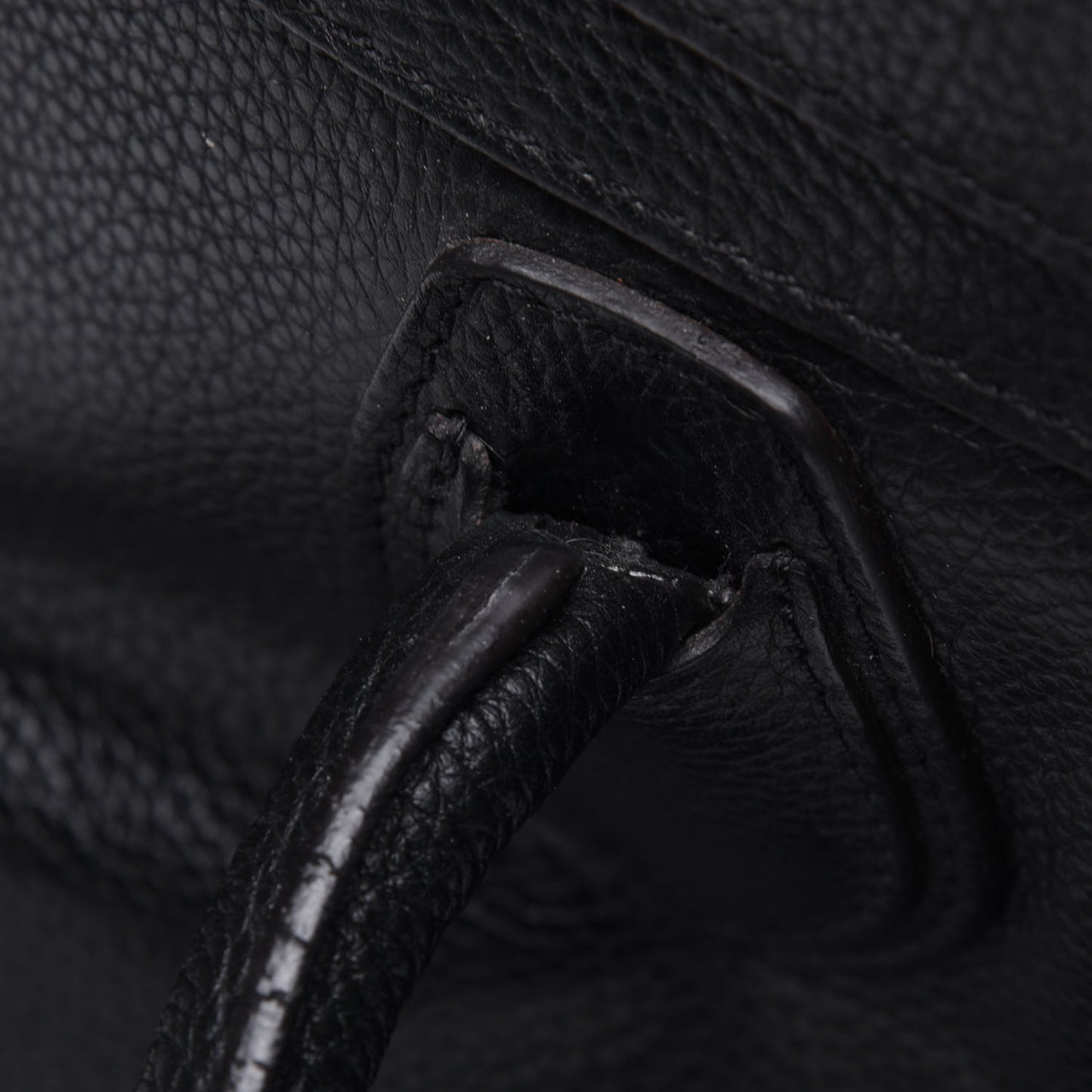 Drummed Calfskin Micro Luggage Black