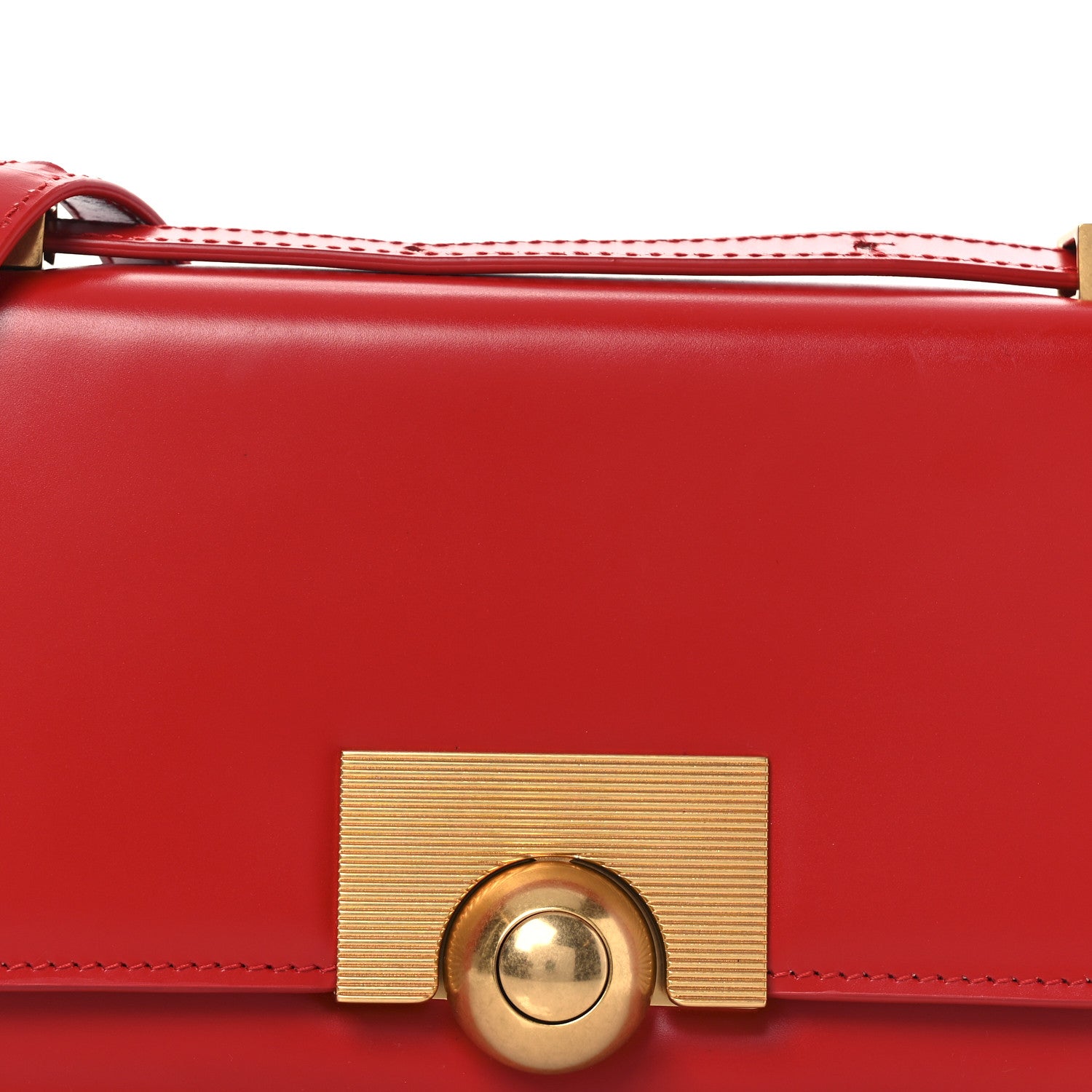 Bottega Veneta Spazzolato Calfskin Mini Classic BV Bag Bright Red 7 of 11