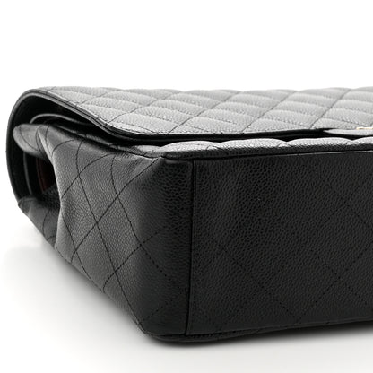 Chanel Caviar Quilted Maxi Double Flap Black 8 of 12