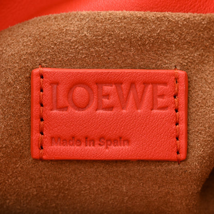 Loewe Calfskin Mini Flamenco Knot Clutch Orange 6 of 9