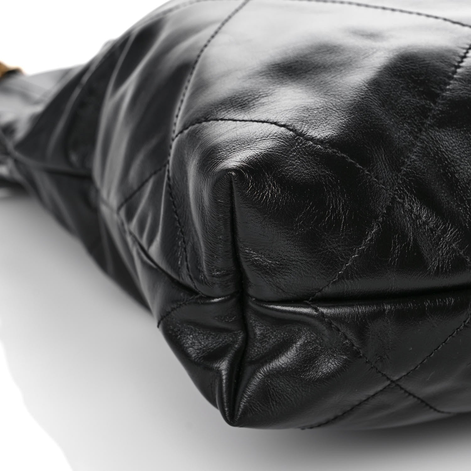 Chanel Shiny Calfskin Quilted Small Chanel 22 Black 6 of 12