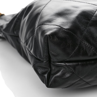 Chanel Shiny Calfskin Quilted Small Chanel 22 Black 6 of 12