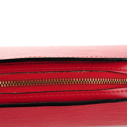 Louis Vuitton Epi Dauphine 17 Cosmetic Pouch Castillan Red 9 of 11