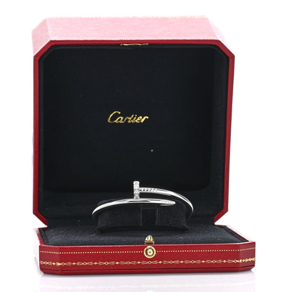Cartier 18K White Gold Diamond Juste Un Clou Bracelet 15 5 of 5