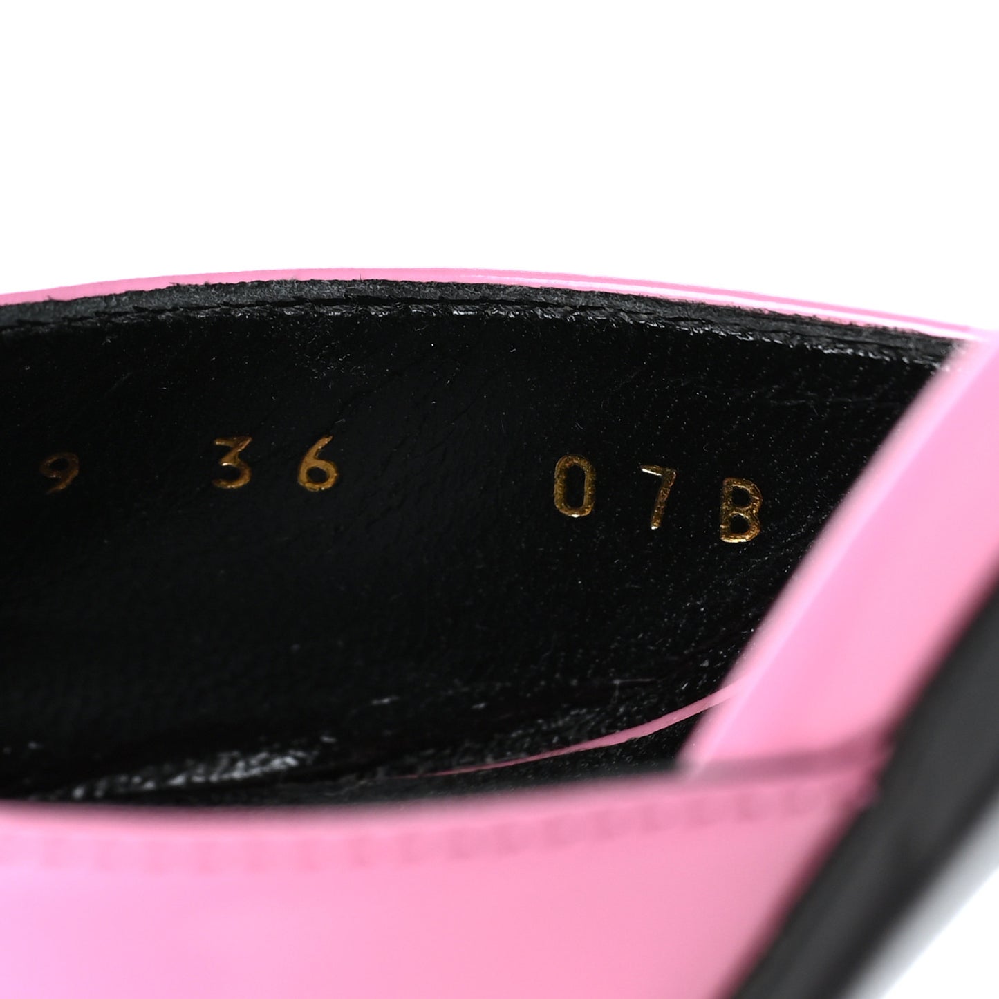 Polished Calfskin Scarlet Mid Heel Slide Sandals 36 Pink Plexi
