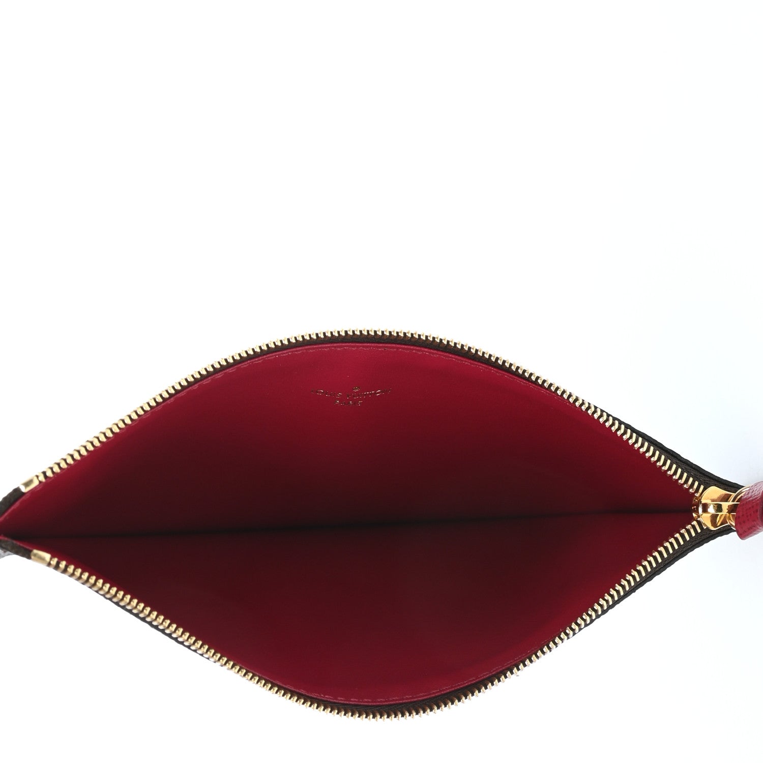 Louis Vuitton Monogram Felicie Chain Wallet Zippered Insert Fuchsia 5 of 6