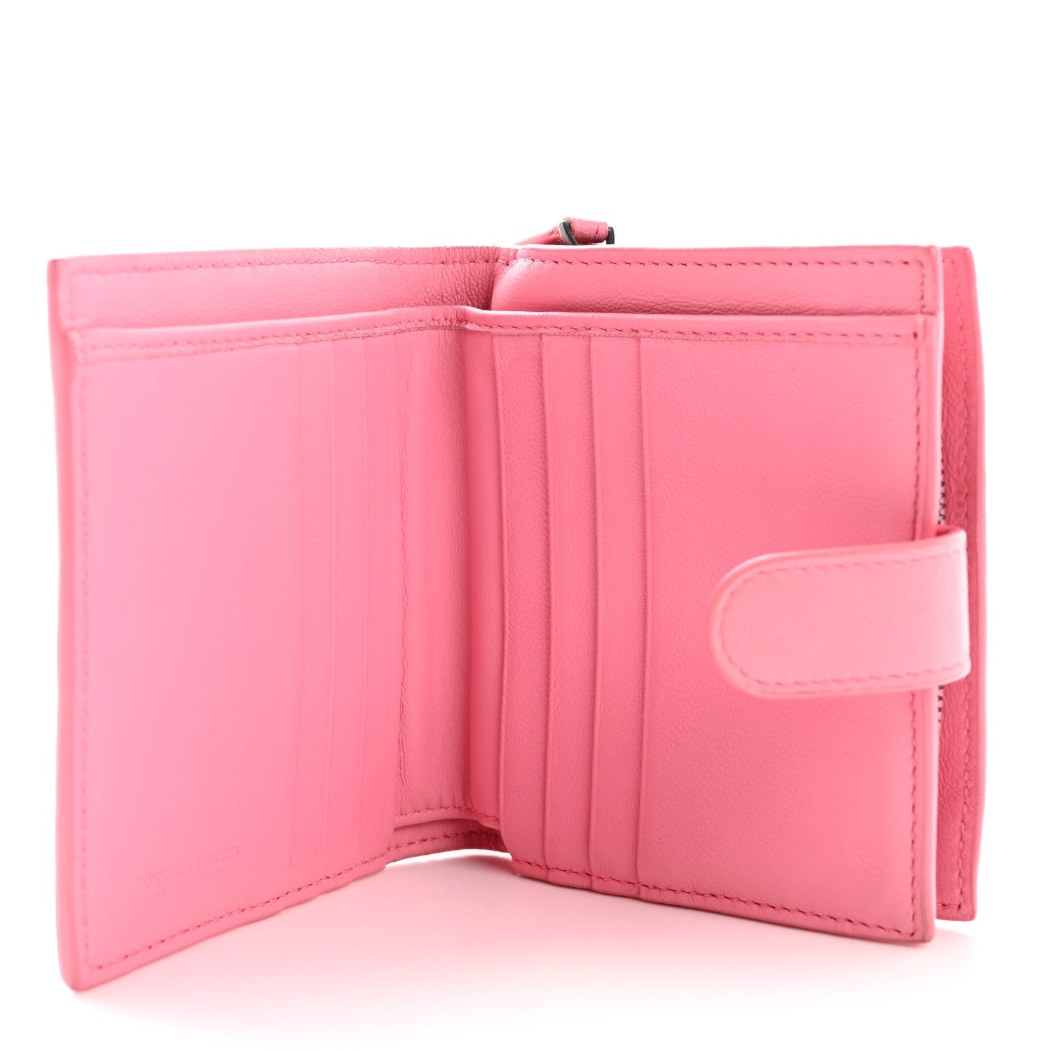 Bottega Veneta Nappa Intrecciato French Flap Wallet Watteau 5 of 12