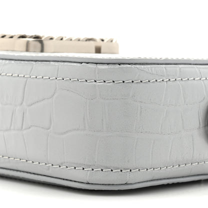 Marc Jacobs Calfskin Croc Embossed Snapshot Camera Bag Quarry 9 of 12