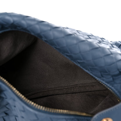 Bottega Veneta Nappa Intrecciato Large Cosmetic Case Blue 5 of 11