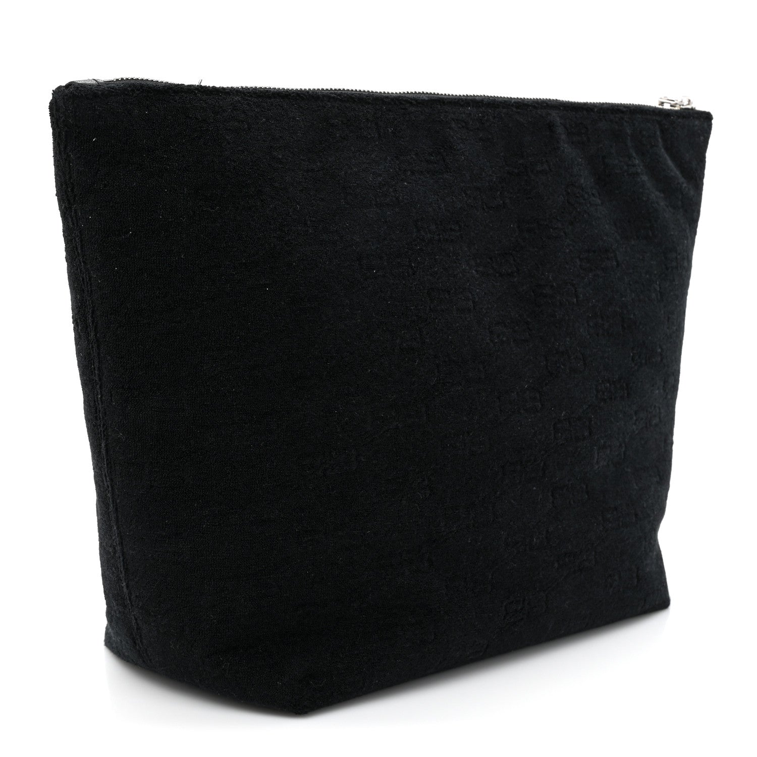 Balenciaga Sponge Fabric BB Monogram Medium Jumbo Pouch Black 3 of 6