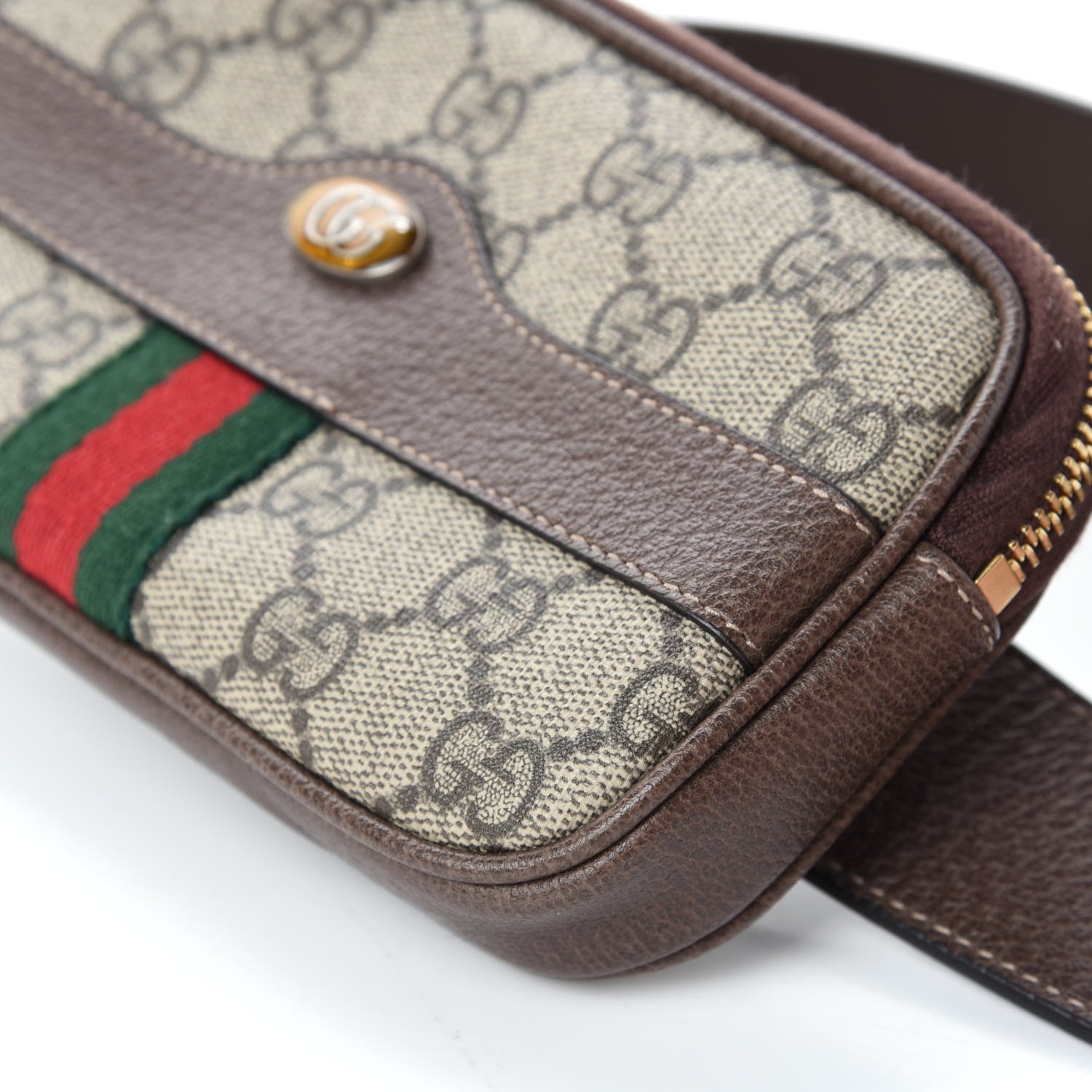 Gucci GG Supreme Monogram Ophidia Belted iPhone Case 75 30 Dark Brown 7 of 11